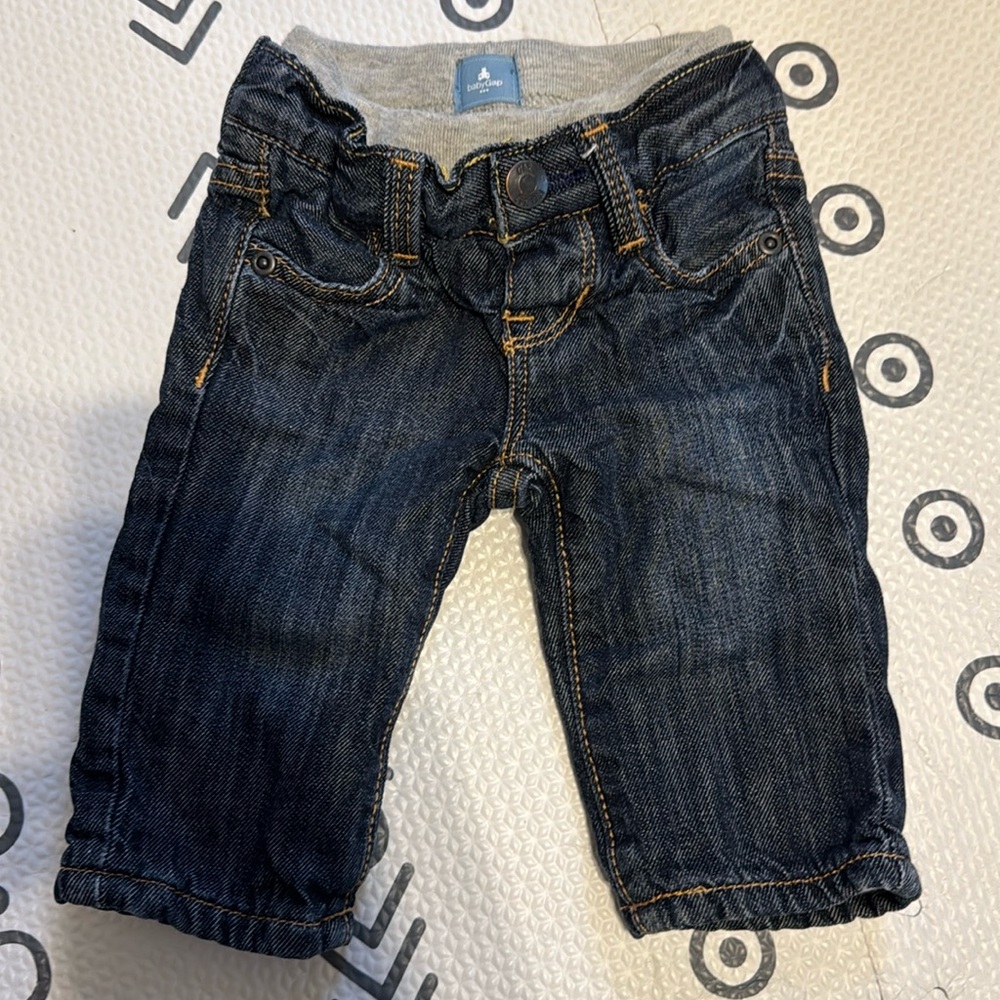 Baby Gap jeans 0-3M. Cotton lined.